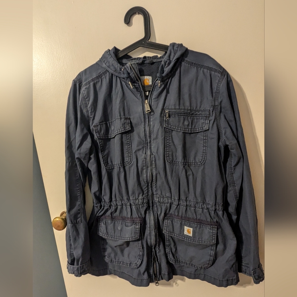 Carhartt El Paso Utility Jacket (Navy Blue, Women's L)
